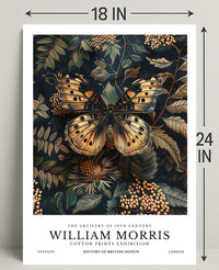 William Morris Botanical Artistry Exhibition Artistic Poster