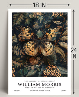 William Morris Botanical Artistry Exhibition Artistic Poster