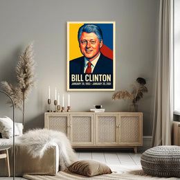 Bill Clinton Presidential Term Poster