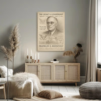 Franklin D. Roosevelt Legacy of Leadership Poster PosterGoat