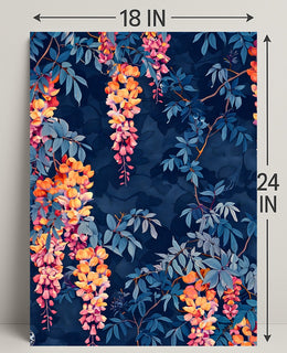 Vibrant Floral Illustrative Artwork for Artistic Poster