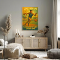 Celebrating Athletic Excellence Jim Thorpe Poster