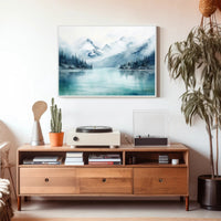 Serene Mountain Reflections Poster