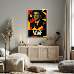 Barack Obama 44th President of the United States Abstract Pop Poster