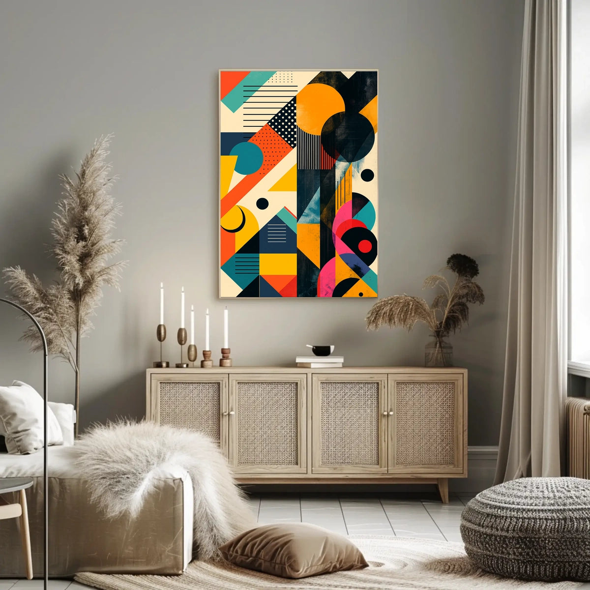Geometric Abstraction Abstract Poster