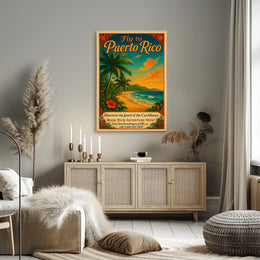 Fly to Puerto Rico Poster