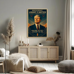 Jimmy Carter Legacy of Service Poster Wall Art PosterGoat