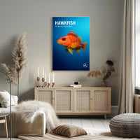Hawkfish Ocean's Sentinel Poster PosterGoat