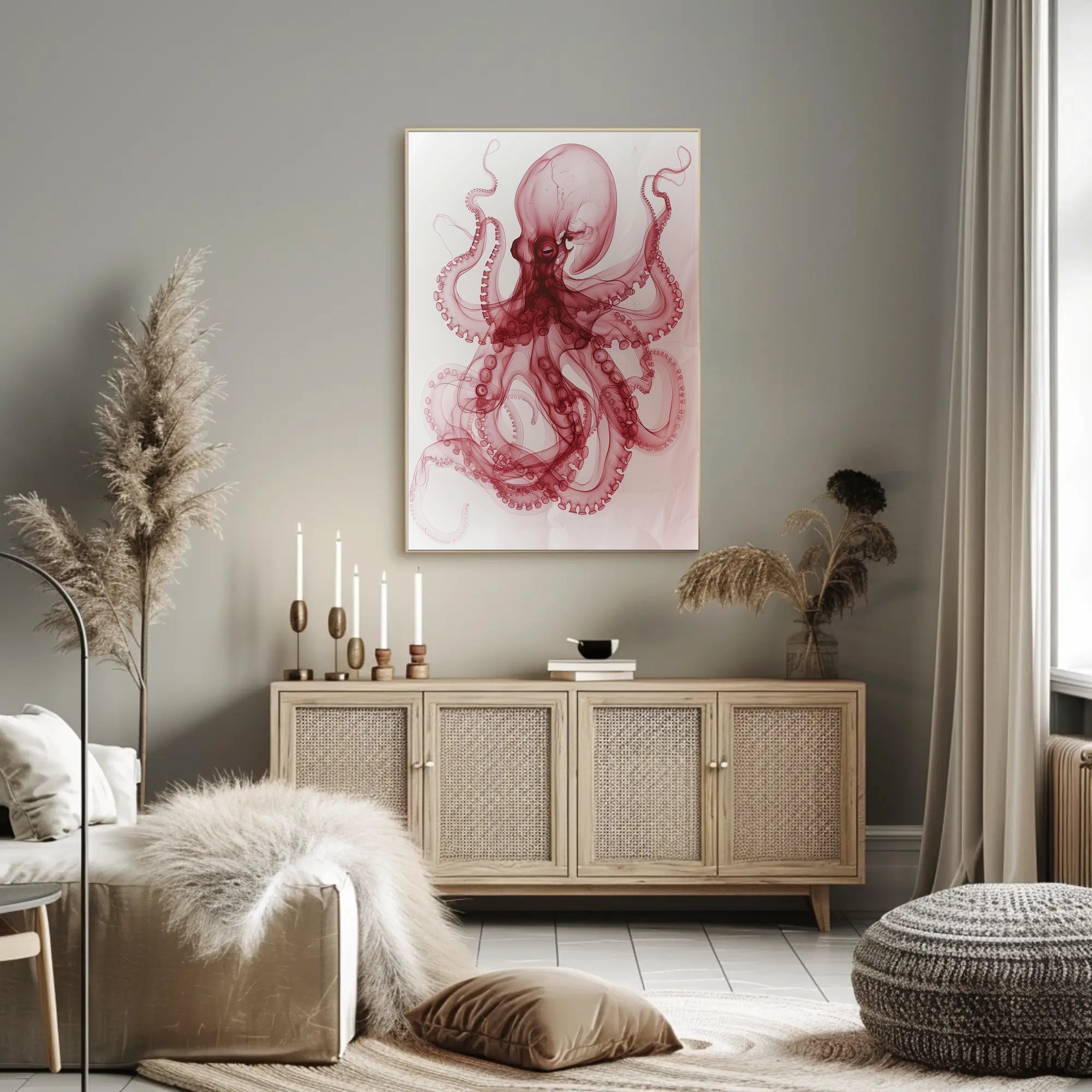 The Artful Octopus Wall Art Poster Print for Home Decor PosterGoat