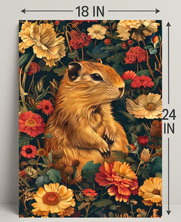 Charming Woodland Chipmunk Animal Poster