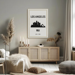 Los Angeles Skyline Poster PosterGoat