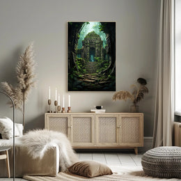 Ancient Jungle Ruins Poster