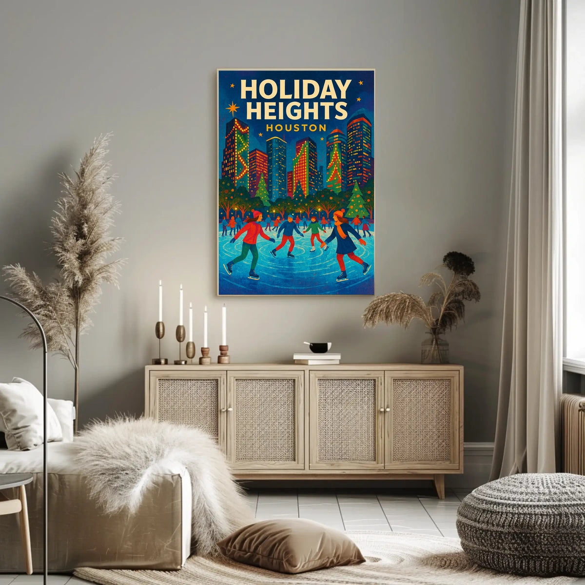 Holiday Heights in Houston Poster