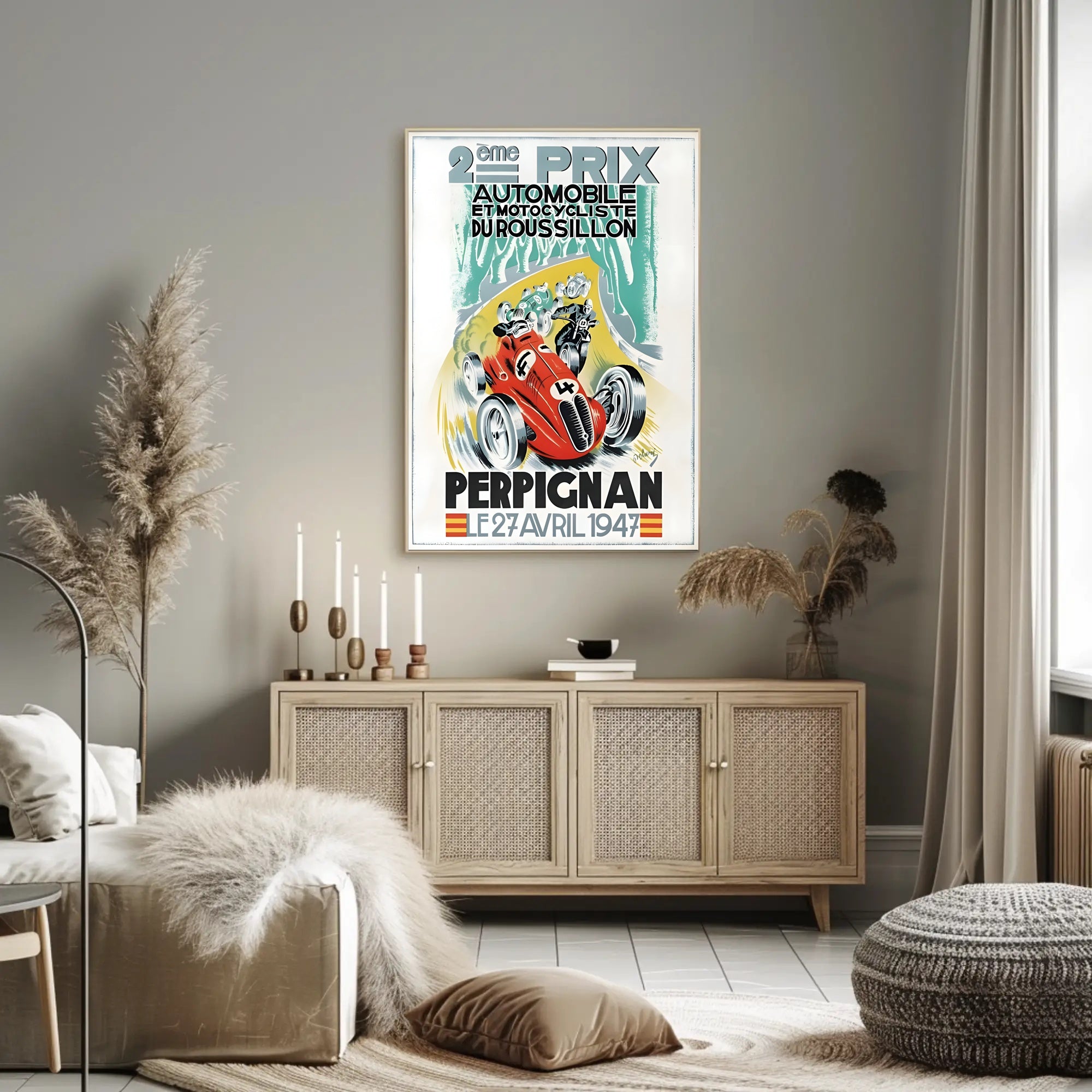Roussillon Travel Poster Art Print for Decor
