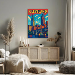 Cleveland Cityscape Poster