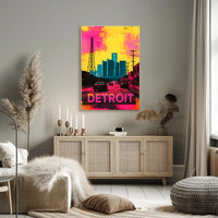 Vibrant Detroit Poster PosterGoat