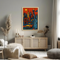 New York City Urban Icons Deluxe Poster Pop Art Wall Art