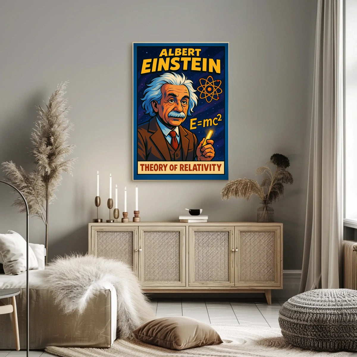 Albert Einstein Theory Of Relativity Poster