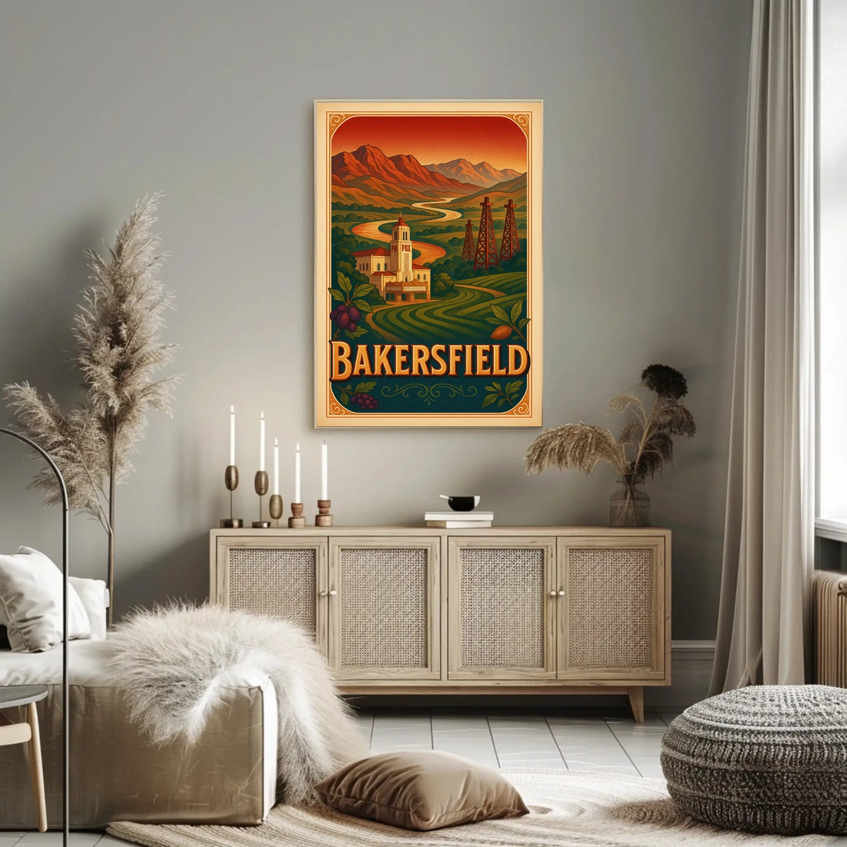Bakersfield Landscape Poster