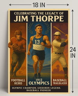 Celebrating the Legacy of Jim Thorpe Poster PosterGoat
