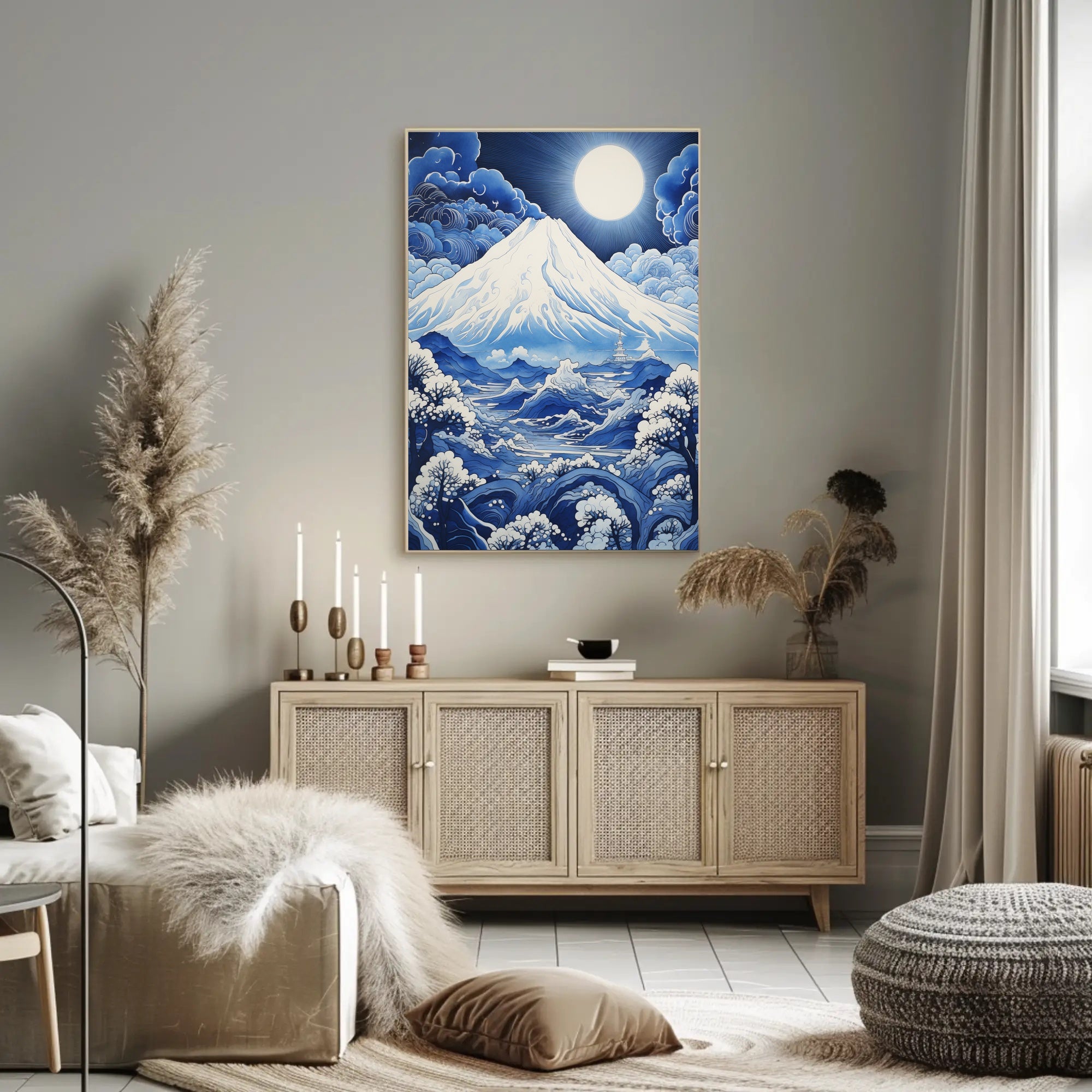 Mount Fuji Tranquility Cultural Heritage Poster