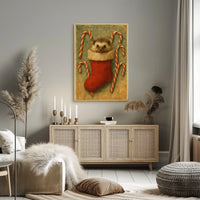 Holiday Hedgehog Delight Poster