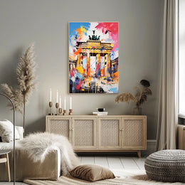 Brandenburg Gate Berlin Modern Tribute Cultural Heritage Poster
