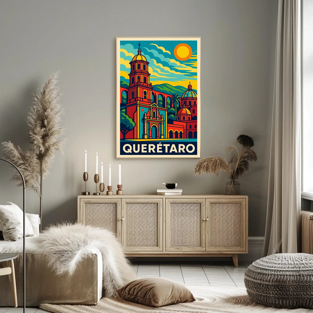 Querétaro Vibrant Heritage Poster