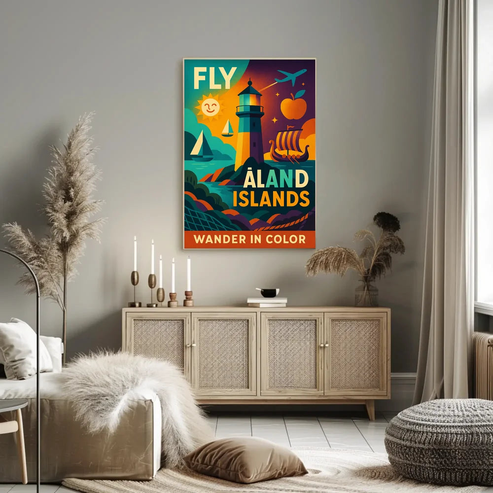 Wander in Color Åland Islands Travel Poster PosterGoat