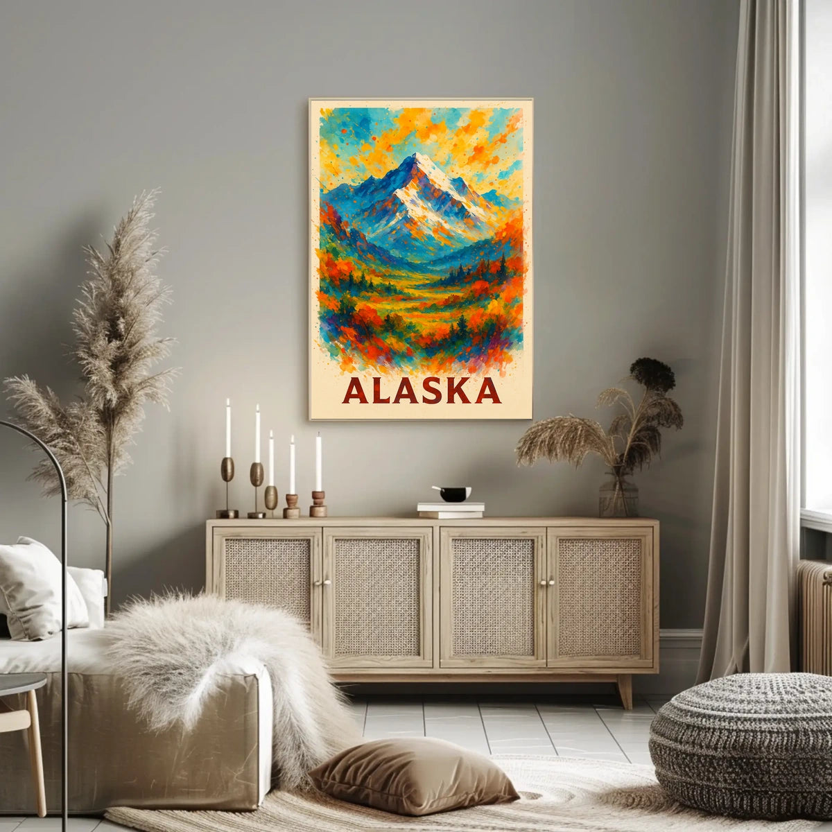 Alaska Mountain Landscape Poster