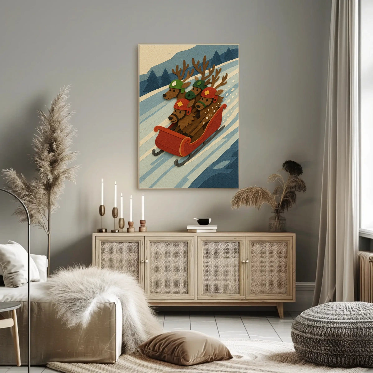 Reindeer Racing Adventure Poster
