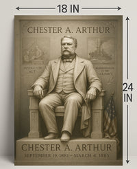 Chester A. Arthur 21st President Poster PosterGoat