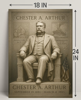 Chester A. Arthur 21st President Poster PosterGoat