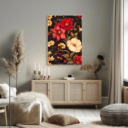 Floral Elegance Wall Art Print for Home Decor