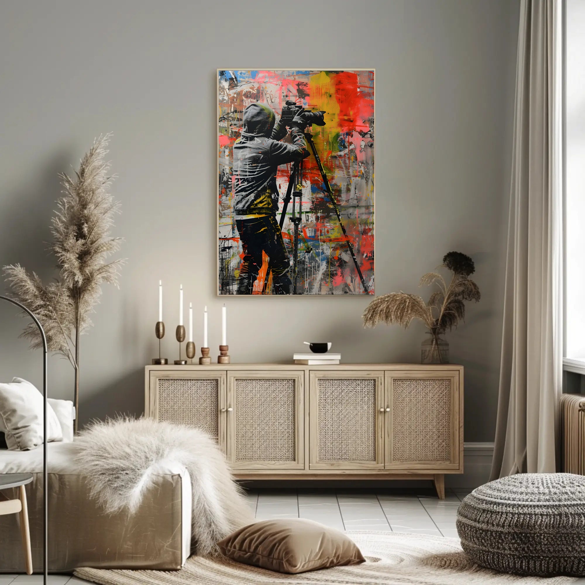 Urban Photography Street Art Poster: A Burst of Creativity