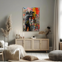 Urban Photography Street Art Poster: A Burst of Creativity