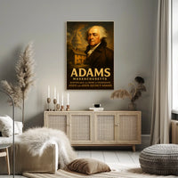 John And John Quincy Adams Poster