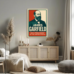 James Garfield 20th President Realism Timeless Poster