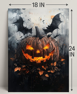 Spooky Jack-O-Lantern Poster