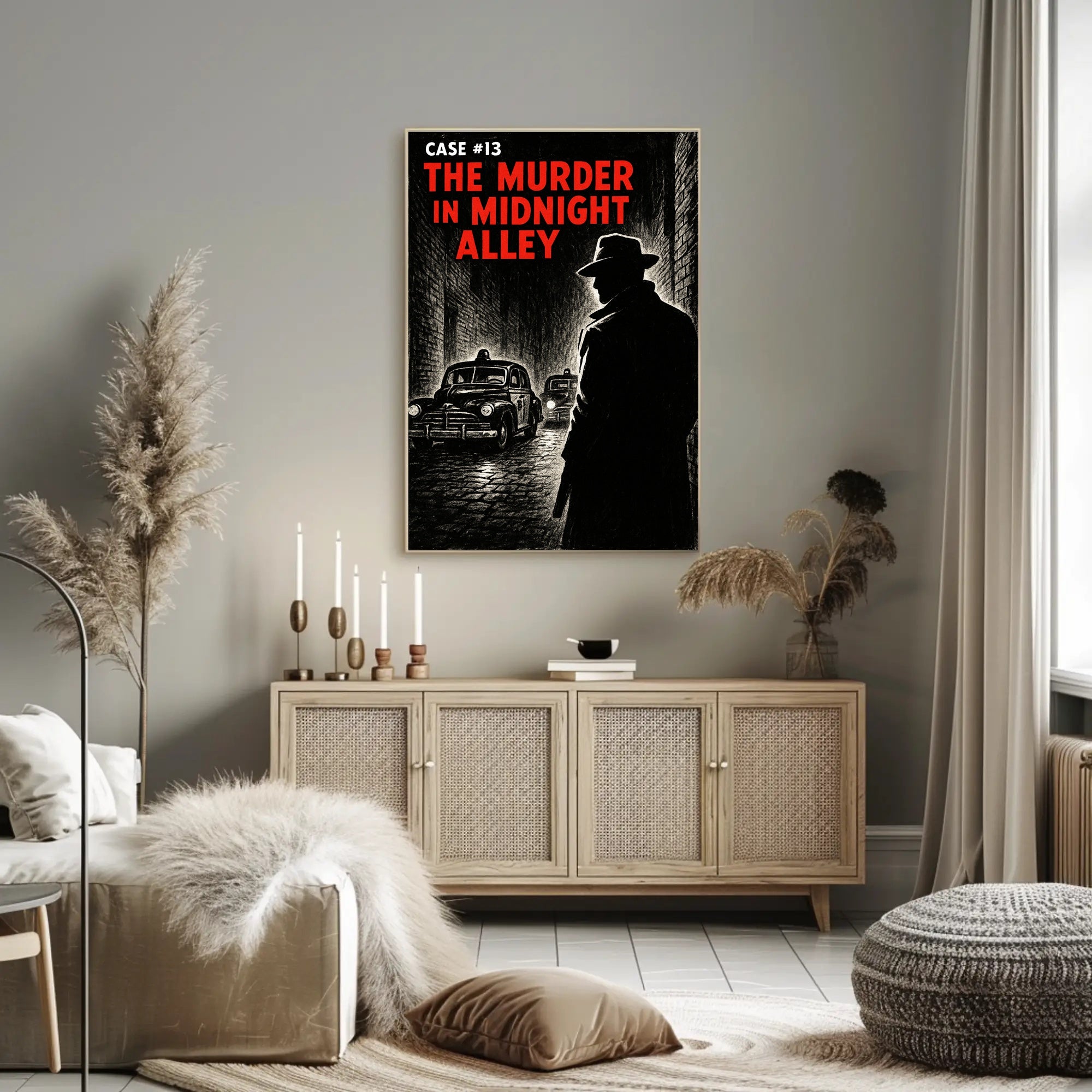 Case #13 The Murder in Midnight Alley Poster PosterGoat