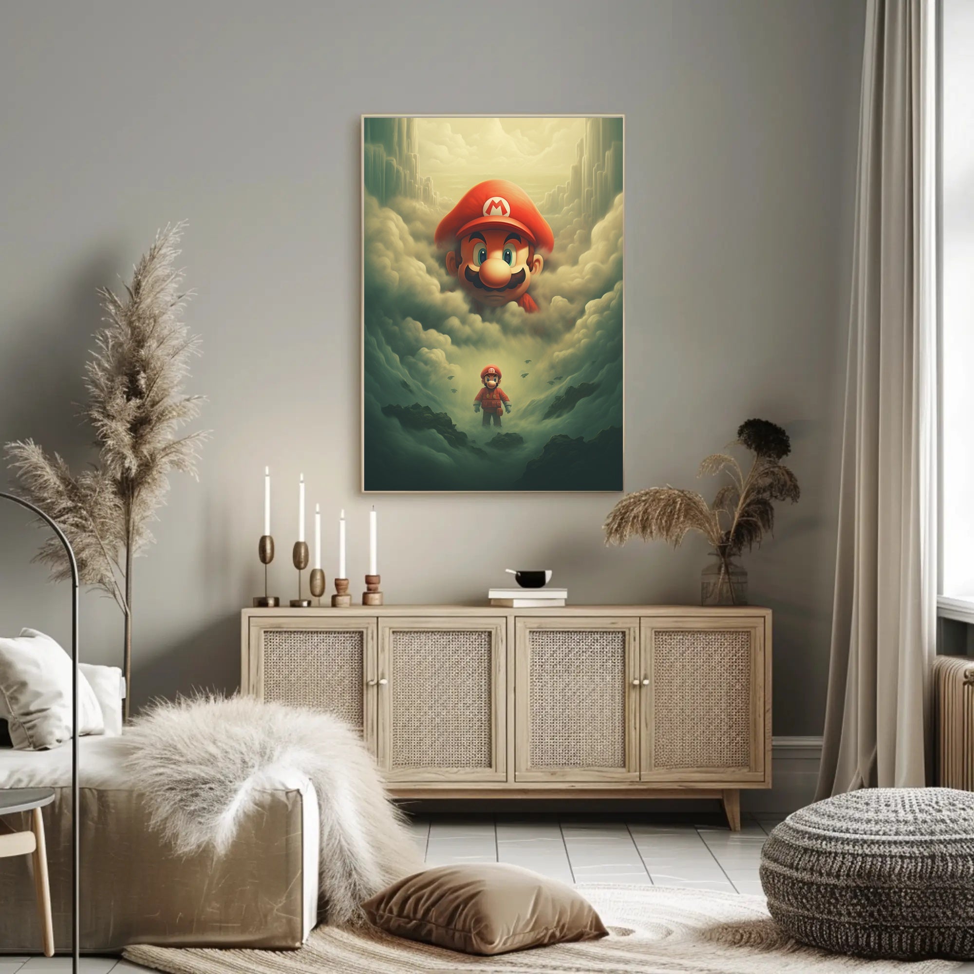 Mario In The Clouds Poster