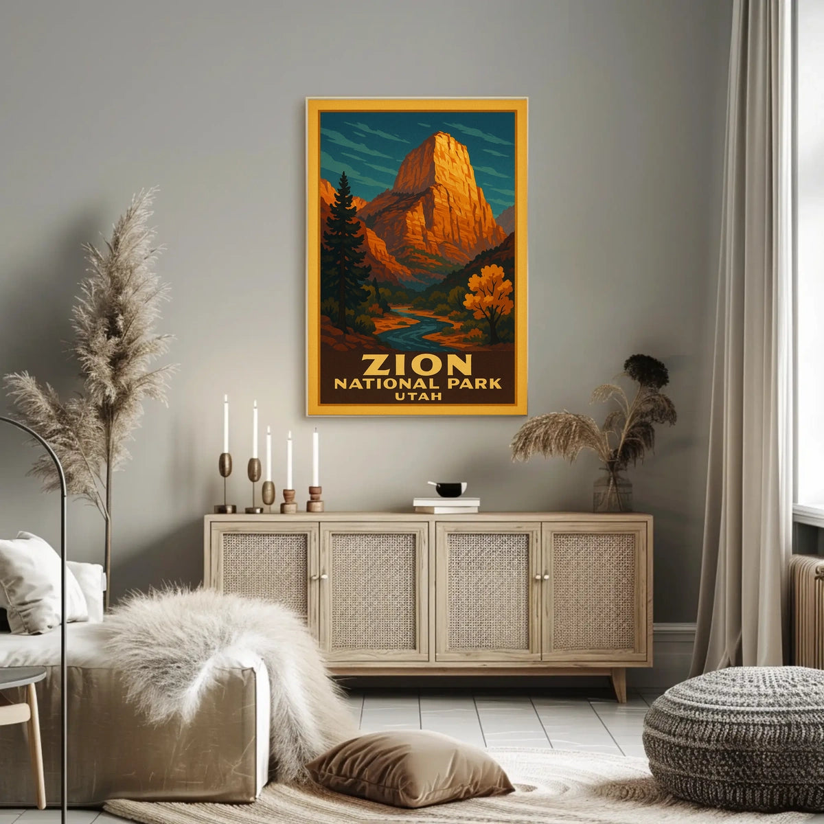 Zion National Park Utah Poster