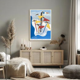 Winter Sports Adventure: Vintage French Travel Poster PosterGoat