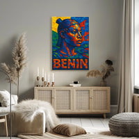 Benin Mosaic Art Poster