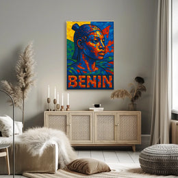 Benin Mosaic Art Poster