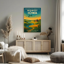 Discover The Heart Of Iowa Poster