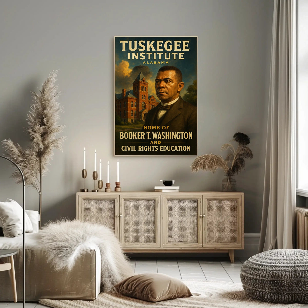 Booker T. Washington And Tuskegee Poster