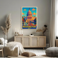 Washington D.C. Capitol Poster