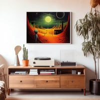 Alien Landscape Adventure Poster