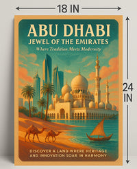 Abu Dhabi Jewel of the Emirates Cultural or Heritage Poster